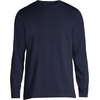 Lands’ End Men’s Long Sleeve American-Grown Supima Cotton Tee(Radiant Navy)