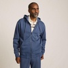 Lands’ End Men’s Long Sleeve RainDefense Serious Sweats Full Zip Hoodie(Nightfall Blue)