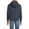 Lands’ End Men’s Long Sleeve RainDefense Serious Sweats Full Zip Hoodie(Steel Gray)