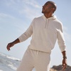Lands’ End Men’s Long Sleeve Serious Sweats Pullover Hoodie(Flax Heather)