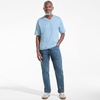 Lands’ End Men’s Super-T Short Sleeve V-Neck T-Shirt(Oasis Blue)