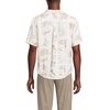 Lands’ End Men’s Traditional Fit Short Sleeve Linen Shirt(Ivory Italia)