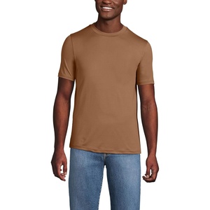 Lands’ End Men’s Short Sleeve Cooling Performance Tee(Maple Toffee)