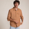 Lands’ End Men’s Long Sleeve Knit Workwear Waffle Shirt(Butter Brown)