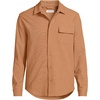 Lands’ End Men’s Long Sleeve Knit Workwear Waffle Shirt(Butter Brown)