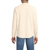 Lands’ End Men’s Long Sleeve Knit Workwear Waffle Shirt(Ivory Latte)