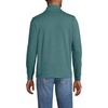 Lands’ End Men’s Long Sleeve Travel Kit Pique Quarter Zip(Tourmaline)