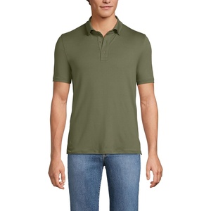 Lands’ End Men’s Tall Short Sleeve Cooling Performance Polo(River Stone Green)