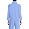 Lands’ End Women’s Serious Sweats Relaxed Quarter Zip Pullover Sweatshirt(Clear Blue Sky)