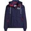Lands’ End Women’s Squall Full Zip Jacket(Navy/Compass Red)
