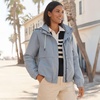 Lands’ End Women’s Squall Full Zip Jacket(Pale Slate Blue)