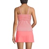 Lands’ End Women’s Chlorine Resistant Plunge X-Back Tankini Swimsuit Top(Wood Lily Mini Stripe)