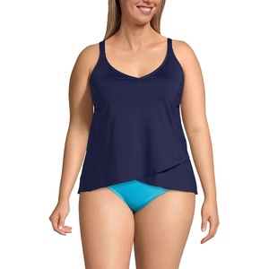 Lands’ End Women’s Tulip Hem Tankini Top(2x Plus)