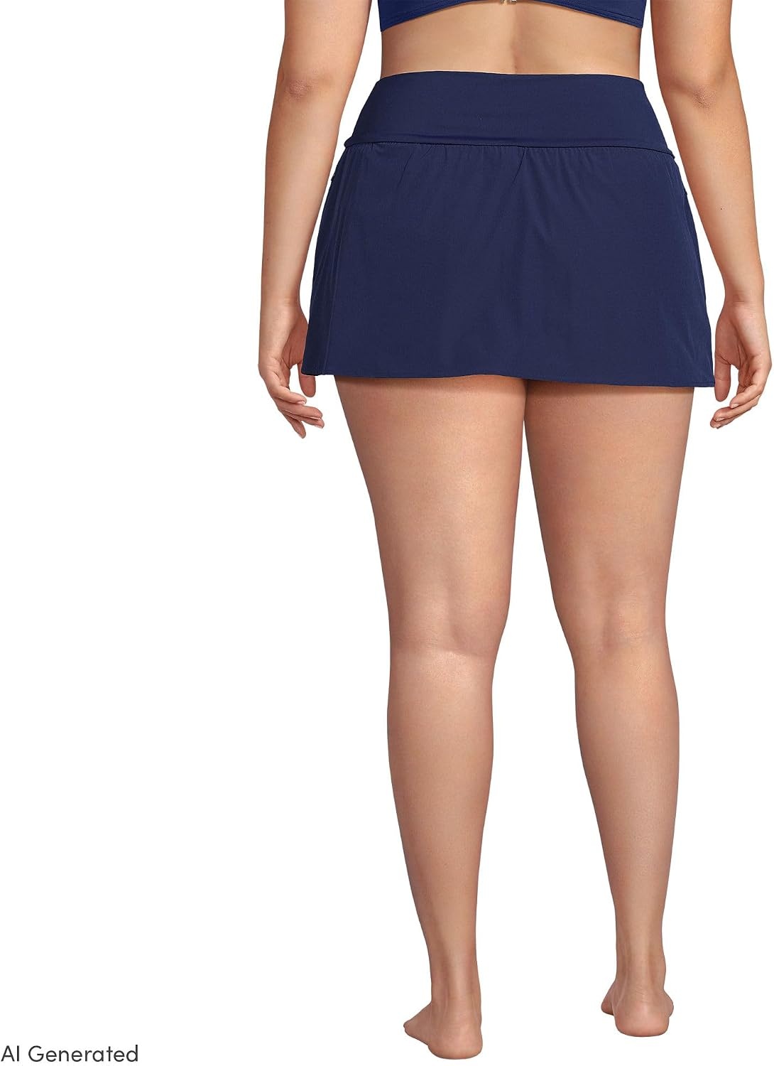 image:imageLands End Womens Pinchless Mini Swim SkortDeep Sea Navy