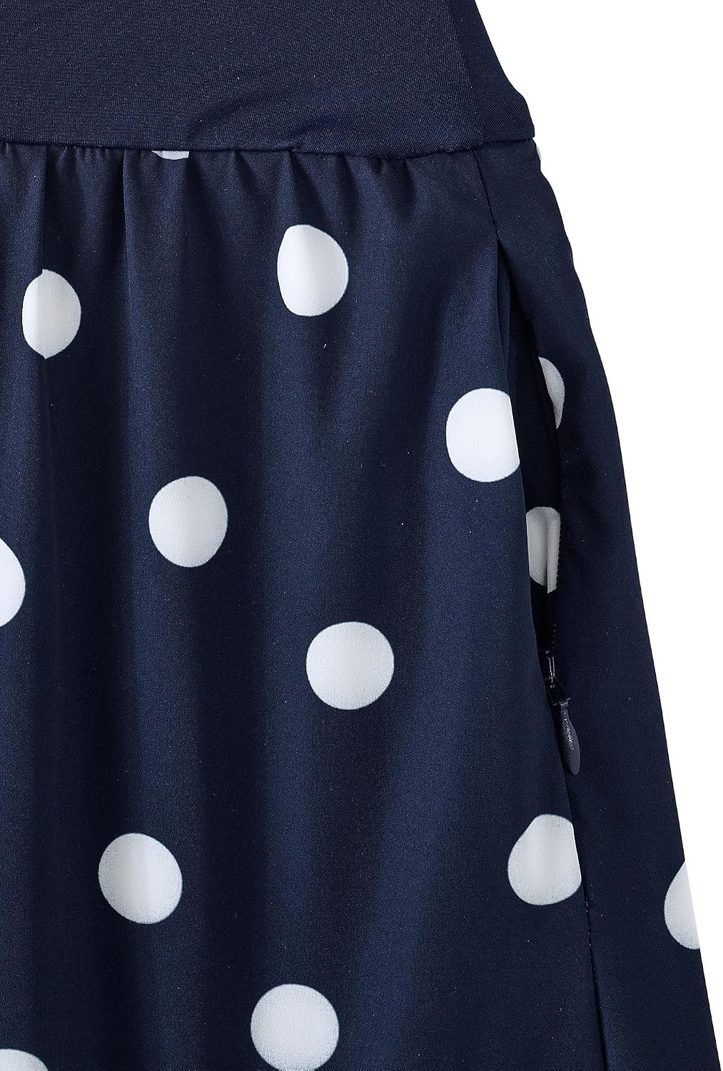 image:imageLands End Womens Pinchless Mini Swim SkortDeep Sea Navy Polka Dot