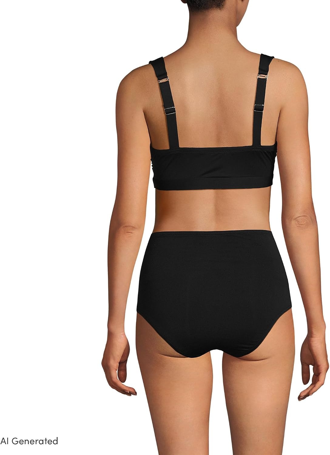 image:imageLands End Womens Twist Front Bikini TopBlack