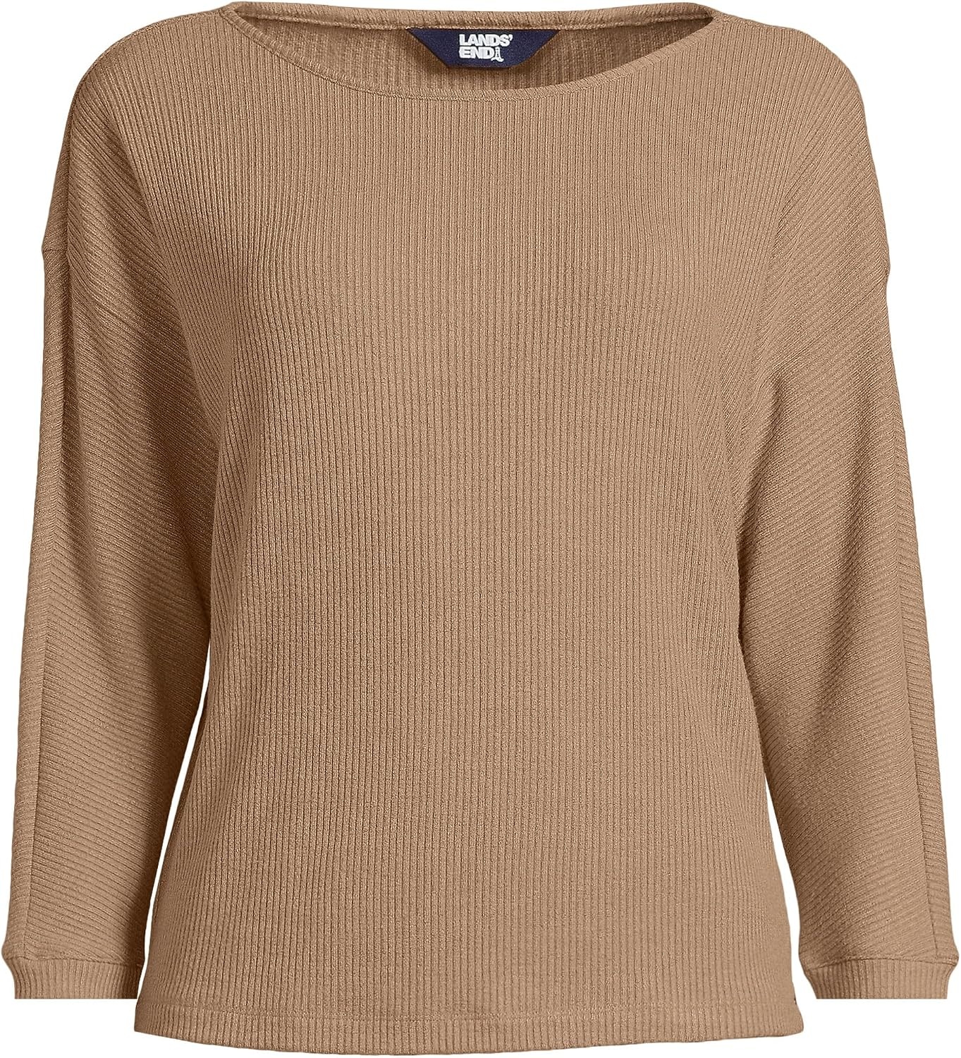 image:imageWomens 34 Sleeve Cozy Rib Dolman ShirtCoriander Heather