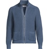 Lands’ End Men’s Long Sleeve Drifter Full Zip Cardigan Sweater(Deck Gray)
