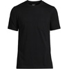 Lands’ End Men’s Short Sleeve American-Grown Supima Cotton Tee with Pocket(Black)