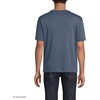 Lands’ End Men’s Short Sleeve American-Grown Supima Cotton Tee with Pocket(Dusk Indigo Heather)