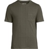Lands’ End Men’s Short Sleeve American-Grown Supima Cotton Tee with Pocket(Forest Moss)