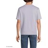 Lands’ End Men’s Short Sleeve American-Grown Supima Cotton Tee with Pocket(French Purple Heather)