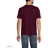Lands’ End Men’s Short Sleeve American-Grown Supima Cotton Tee with Pocket(Lush Burgundy)