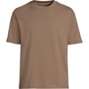 Lands’ End Men’s Short Sleeve Super-T Crew Relaxed Fit Tee(Dark Jute Brown)