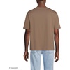 Lands’ End Men’s Short Sleeve Super-T Crew Relaxed Fit Tee(Dark Jute Brown)