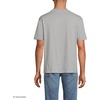 Lands’ End Men’s Short Sleeve Super-T Crew Relaxed Fit Tee(Gray Heather)