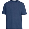 Lands’ End Men’s Short Sleeve Super-T Crew Relaxed Fit Tee(Nautical Blue Heather)