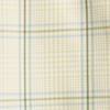 Lands’ End Men’s Traditional Fit Short Sleeve Travel Kit Shirt(Pale Yellow/Blue Plaid)