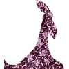 Lands’ End Women’s Chlorine Resistant V-Neck Shoulder Tie Flutter Tankini Swimsuit Top(Tropic Floral Ditsy/Dark Wine)