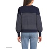 Lands’ End Women’s Drifter Jersey Crewneck Sweater(Red Crab/Navy)