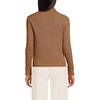 Lands’ End Women’s Drifter Ribbed Collared Blazer Sweater(Canyon Camel)