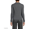 Lands’ End Women’s Drifter Ribbed Collared Blazer Sweater(Charcoal Heather)