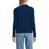 Lands’ End Women’s Drifter Ribbed Collared Blazer Sweater(Deep Sea Navy)