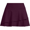 Lands’ End Women’s High Waisted Tulip Hem Swim Skort(Dark Wine)