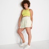 Lands’ End Women’s High Waisted Tulip Hem Swim Skort(Egret White)