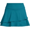 Lands’ End Women’s High Waisted Tulip Hem Swim Skort(Paradise Teal)