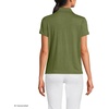 Lands’ End Women’s Linen Blend Short Sleeve Button Front Polo Top(Artichoke)