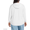 Lands’ End Women’s Long Sleeve Slub Hooded Popover(White)
