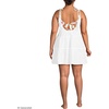Lands’ End Women’s New Tiered Cover Up Mini Dress(White)