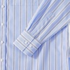Lands’ End Women’s No Iron Oversized Poplin Extra Long Tunic(Clear Blue Sky Stripe)