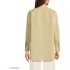 Lands’ End Women’s No Iron Oversized Poplin Extra Long Tunic(Goldenrod/Blue Stripe)