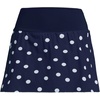 Lands’ End Women’s Pinchless Mini Swim Skort(Deep Sea Navy Polka Dot)