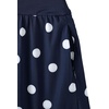 Lands’ End Women’s Pinchless Mini Swim Skort(Deep Sea Navy Polka Dot)