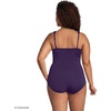 Lands’ End Women’s Plus Size DD-Cup Slender Grecian Tummy Control Chlorine Resistant One Piece Swimsuit(Blackberry)