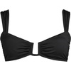 Lands’ End Women’s Rectangular Wire Bikini Top(Black)