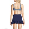 Lands’ End Women’s Rectangular Wire Bikini Top(Cloud Blue/Navy Ditsy Lilies)